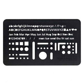 ラダイト 字消し板 テンプレート TECHNICAL ERASER PLATE ブラック LDTI-TEP-01