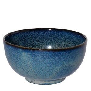 みのる陶器(Minorutouki) 丼 窯変紺 直径16cm お好み丼