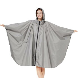 Caloics レインコート レインウエア 雨具 自転車ポンチョレインポンチョ 軽量レインコート オシャレレインコート 男女通用レインコート 通学 通勤 旅行 撥水 速乾 収納便利なレインコート 速