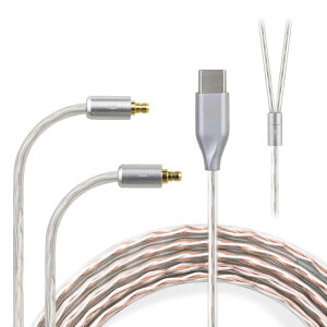 okcsc JBX ���P�[�u�� 2Pin 0.78mm �P�[�u�� �C���z���P�[�u�� �J�X�^��IEM2�s�� 4�c OFC KZ�p BA10/AS10/ZS10/ZSR/�ȂǂɓK������ ����1.2m Type-C