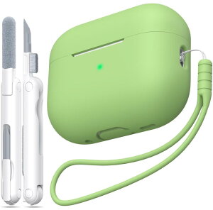 MHYALUDO AirPods Pro 2P[XJo[A~^[O[h̗h~\tgVRՌzAirPods ProP[XXL^b`AL[`F[ƃN[jOLbgtAtgLED