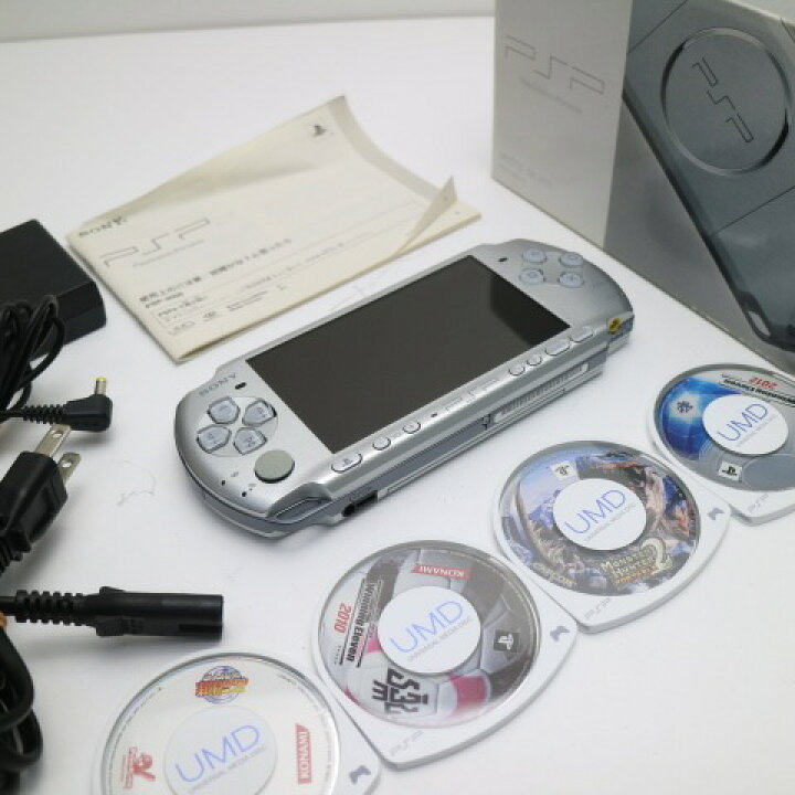 楽天市場】【中古】 新品同様 PSP-3000 ミスティック・シルバー 安心 