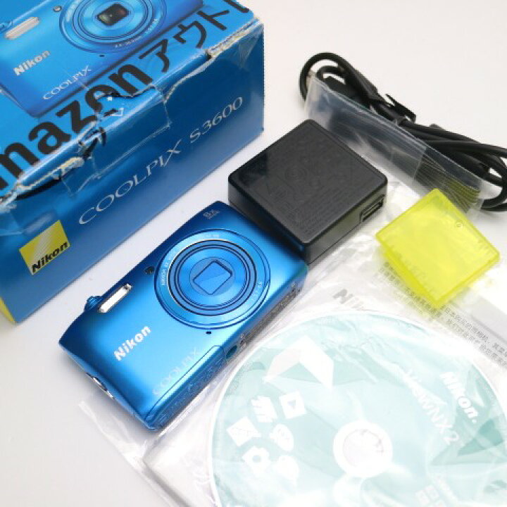 楽天市場】【中古】 超美品 COOLPIX S3600 コバルトブルー 安心保証 