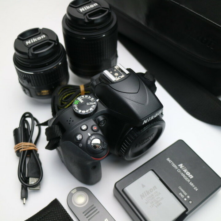 楽天市場】【中古】 美品 Nikon D3300 ダブルズームキット ブラック 