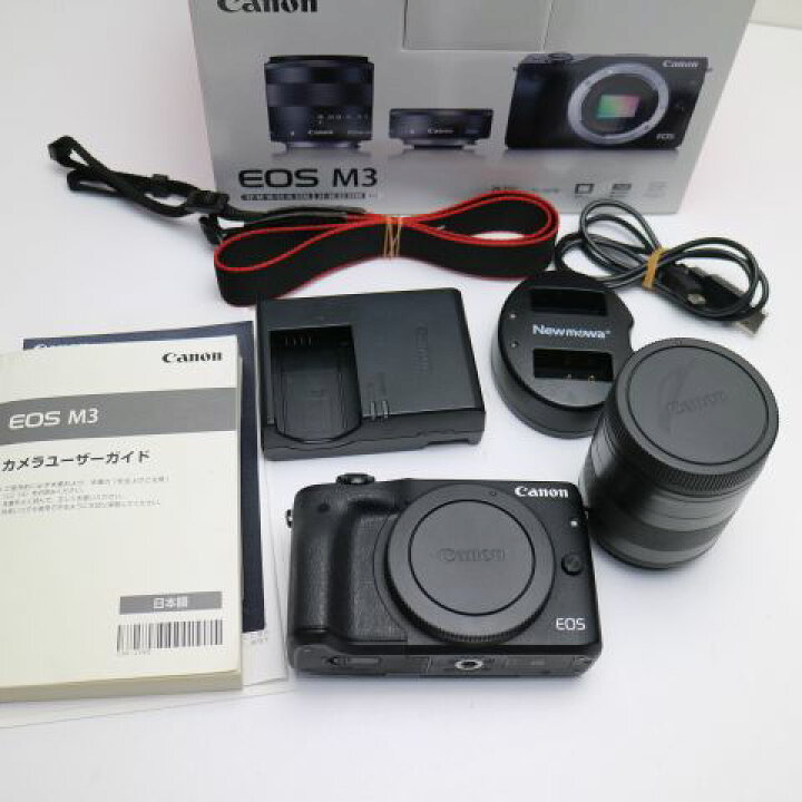 楽天市場】【中古】 超美品 EOS M3 レンズキット ブラック 安心保証 
