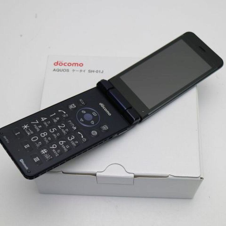楽天市場】【新品未使用】 SH-01J AQUOS ケータイ ブルーブラック 安心 