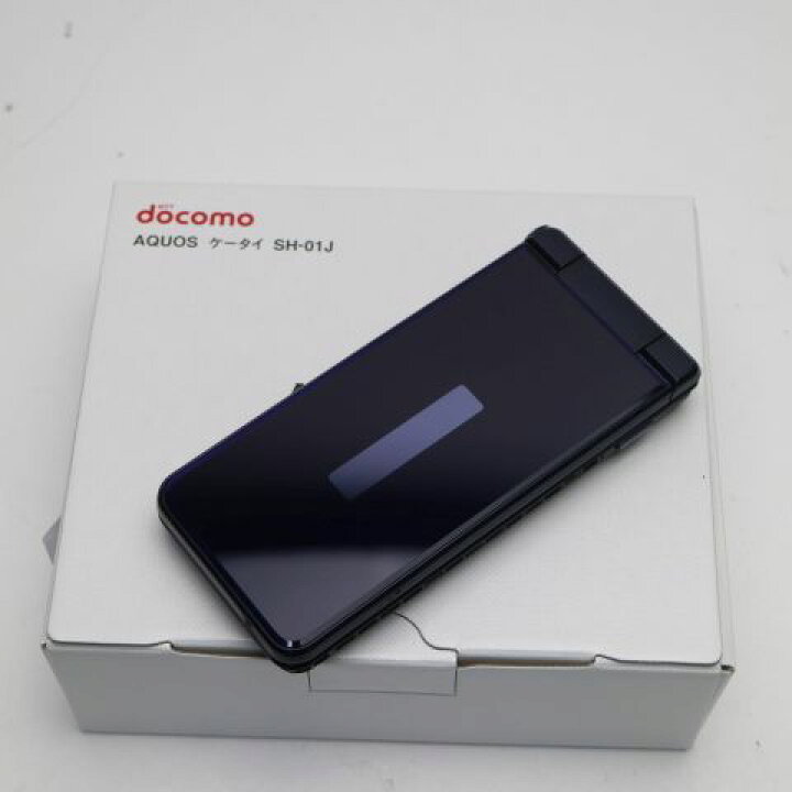 楽天市場】【新品未使用】 SH-01J AQUOS ケータイ ブルーブラック 安心 