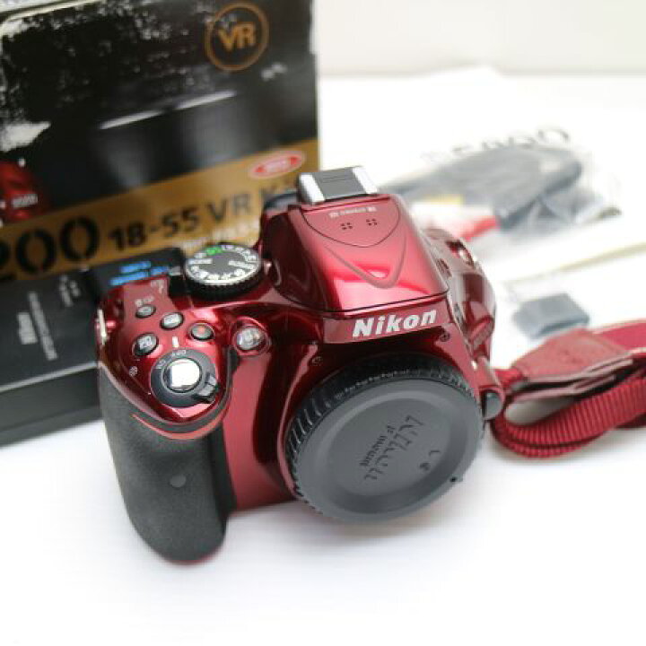 楽天市場】【中古】 新品同様 Nikon D5200 レッド ボディ 安心保証 