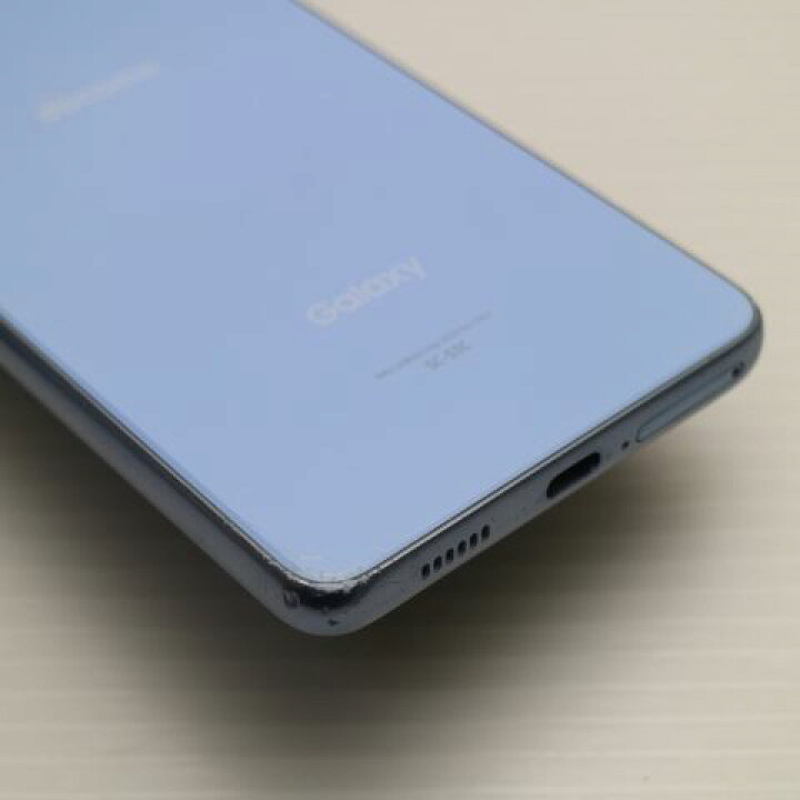 美品 Galaxy A53 5G SC-53C オーサムブルー スマホ 白ロム 直さ 中古  
