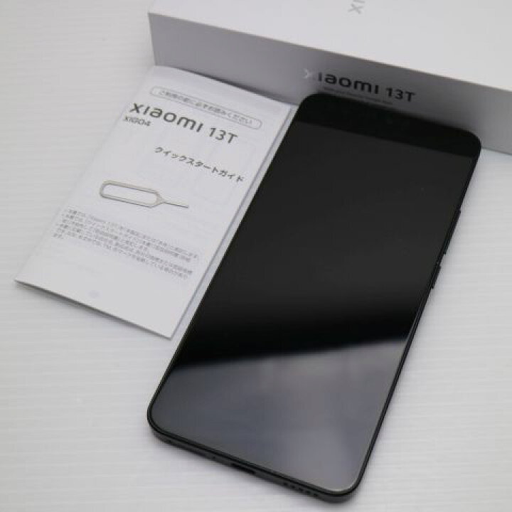 楽天市場】【中古】新品同様 Xiaomi 13T XIG04 ブラック スマホ Xiaomi  