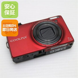 【中古】 美品 COOLPIX S6000 フラッシュレッド 安心保証 即日発送 Nikon デジカメ デジタルカメラ 本体 土日祝発送OK
