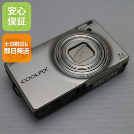 【中古】 超美品 COOLPIX S6000 シャンパンシルバー 安心保証 即日発送 Nikon デジカメ デジタルカメラ 本体 土日祝発送OK