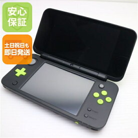 【中古】 超美品 NEWニンテンドー2DS LL ブラック×ライム 安心保証 即日発送 2DS NINTENDO 本体 土日祝発送OK