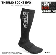 【新品未使用】25-26 DEELUXE THERMO SOCKS EVO BLACK M ディーラックス 土日祝発送OK