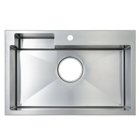 デイリーランキング1位獲得☆【オリジナルのキッチンシンク】Eシンク　エッジ　ポケット付（オーバータイプ）W823（内寸：W760）オーバーシンク ステンレス ヘアライン仕上