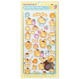 【正規品】【ポムポムプリン】BONBON DROP　サンリオキャラクターズ 　ボンボンドロップシール 　シール　ステッカー　ミニ　プチ　ワンポイント　文房具　雑貨　グッズ　かわいい