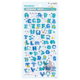 即日発送　送料無料【文字moji・ポチャッコ 正規品】BONBON DROP moji 　文字　サンリオキャラクターズ 　ボンボンドロップシールmoji 　文字　シール　ステッカー　ミニ　プチ　ワンポイント　文房具　雑貨　グッズ　かわいい