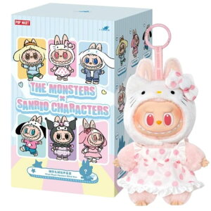�y���K�i �ۏ؁E MONSTERS × Sanrio�E1�s�[�X�z LABUBU ��Ԃ� �wTHE MONSTERS × Sanrio Characters �ʂ�����݃y���_���g POP MART �|�b�v�}�[�g �L�[�z���_�[ �t�B�M���A �v���[���g �{�� ���� ���u�u
