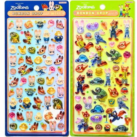 【正規品】【Zootopiaズートピア・選択】ディズニー ボンボンドロップシール mini BONBON DROP　ステッカー　ミニ　プチ　ワンポイント　文房具　雑貨　グッズ　かわいい
