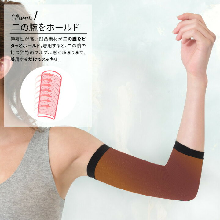 楽天市場 50円クーポンあり Bepit 二の腕 着圧 サポーター 2枚 2セット 二の腕シェイパー ダイエット 引き締め セルライト 痩せ 加圧 二の腕シェイプ 腕 E 暮らし館