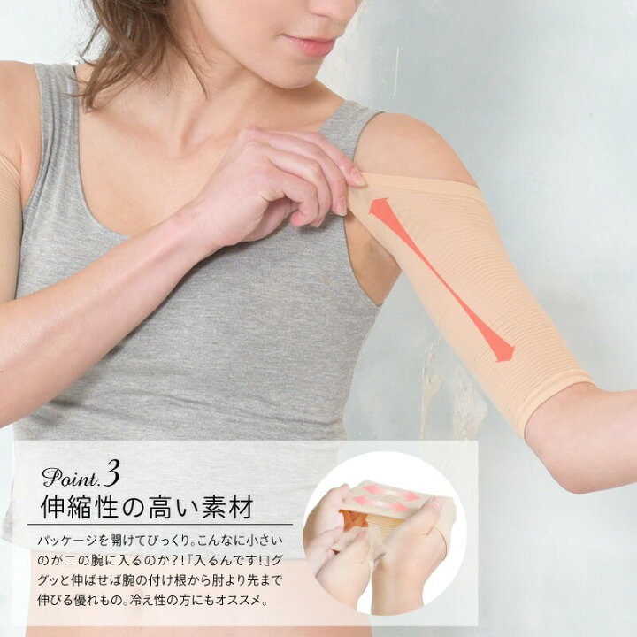 楽天市場 50円クーポンあり Bepit 二の腕 着圧 サポーター 2枚 2セット 二の腕シェイパー ダイエット 引き締め セルライト 痩せ 加圧 二の腕シェイプ 腕 E 暮らし館