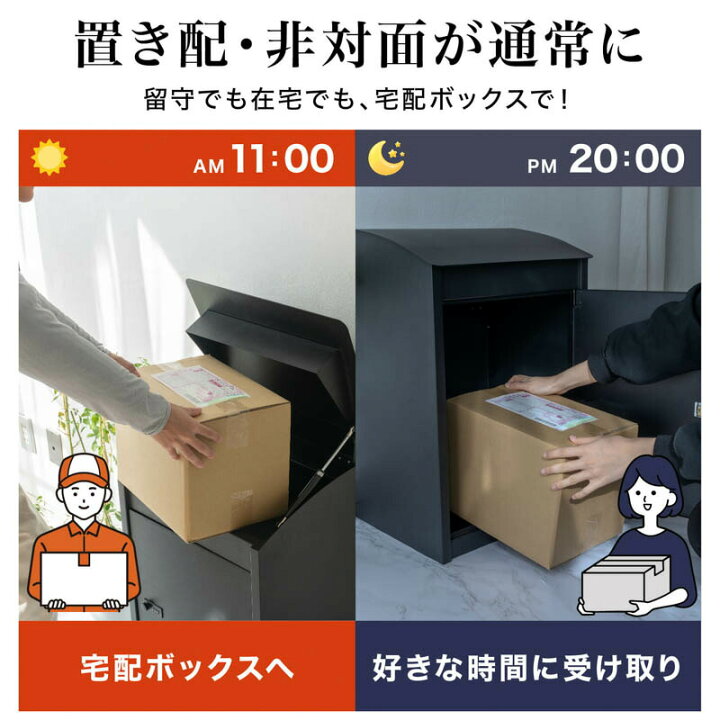 楽天市場】【クーポンで1000円OFF】置き型 宅配ボックス ダイアル式 大 