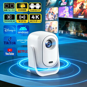 �y2025�ŐV�^�IAI�����t�I�[�J�X�z�v���W�F�N�^�[ �z�[���v���W�F�N�^�[ ���^ �ƒ�p �V�䓊�e �X�}�z�ƌq���� 1080P&4K�Ή� ���掿 �É� 28000LM ������`�␳ ���P�x Netflix YouTube android���� 5G wi-f