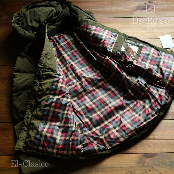 楽天市場】新品□限定 *De Rosso* 白羽毛80% ミリタリー ダウン 