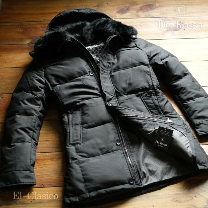 楽天市場】新品*イタリア*De Rosso* フォックスファー 羽毛90% ダウン 
