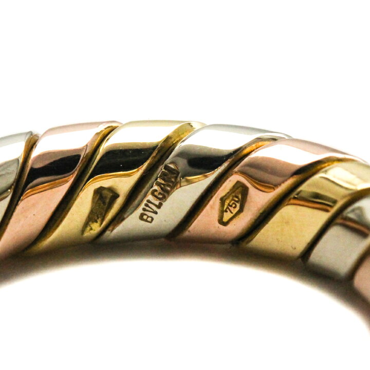 楽天市場】ブルガリ (BVLGARI) トゥボガス スリーカラー 12号 K18  
