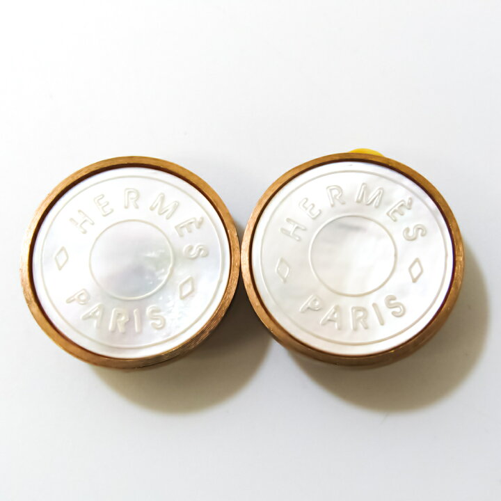 楽天市場】エルメス(Hermes) セリエ メタル,シェル クリップイヤリング 