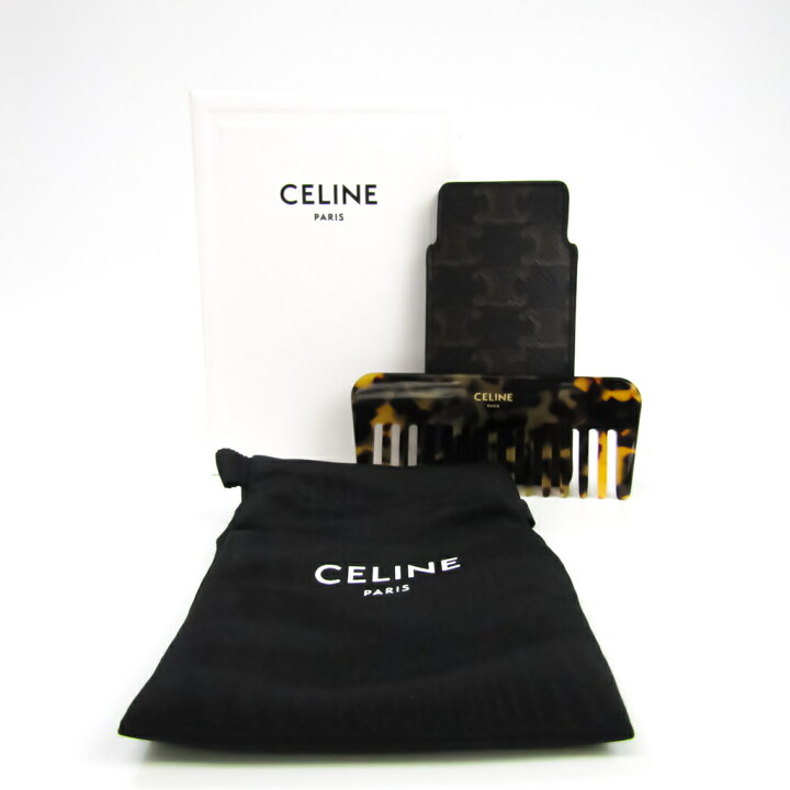 楽天市場】セリーヌ(Celine) スモール ヘアコーム ブラック トリオンフ  