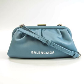バレンシアガ(Balenciaga) Japan Exclusive 618895 レディース レザー ショルダーバッグ ライトブルー 【中古】