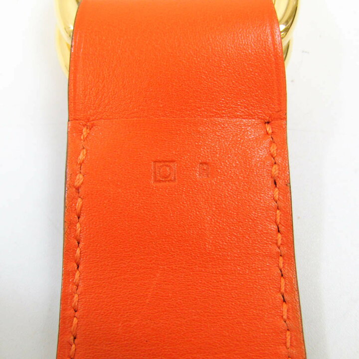 楽天市場】エルメス(Hermes) レザー スカーフリング ゴールド,オレンジ 