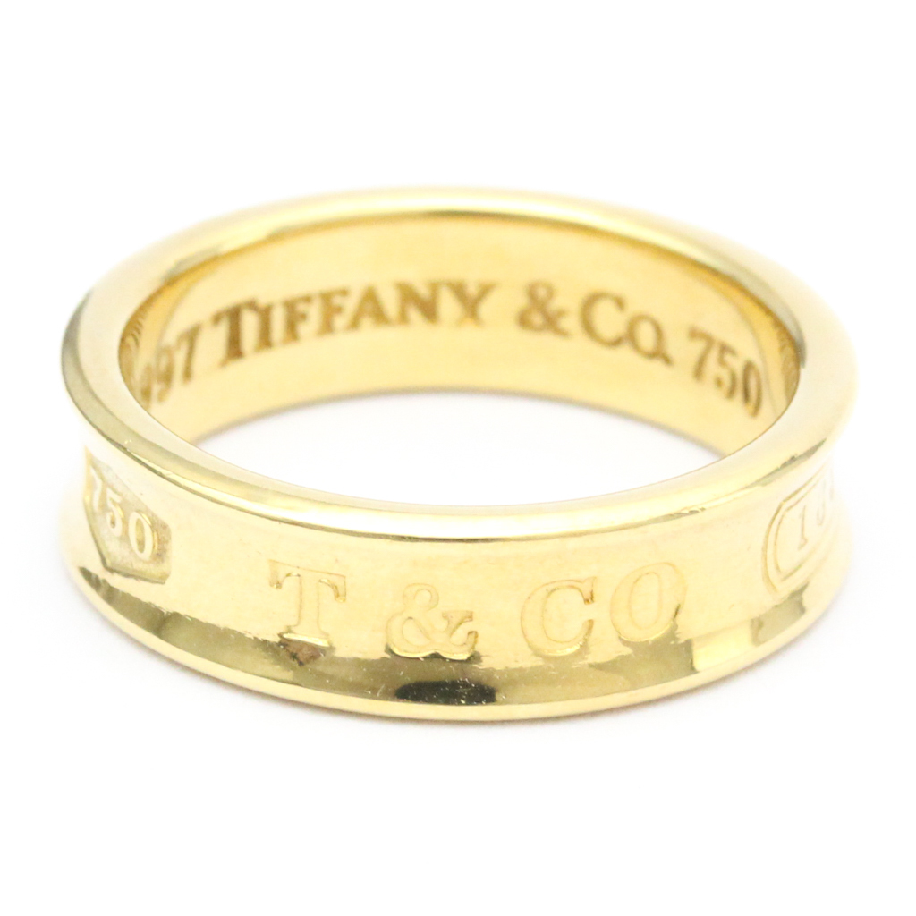 ティファニー (TIFFANY) 1837 リング K18 イエロー ゴールド バンド リング 指輪 (外装仕上げ済み) 