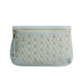 ジミーチュウ(Jimmy Choo) ZENA レディース レザー クラッチバッグ ライトブルー 【中古】