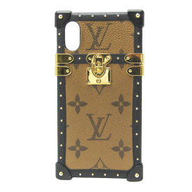 ルイ・ヴィトン(Louis Vuitton) モノグラム アイトランク M67893 モノグラム バンパー iPhone X 対応 ブラック,ブラウン【中古】
