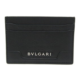 ブルガリ(Bvlgari) 33404 レザー カードケース ブラック【中古】