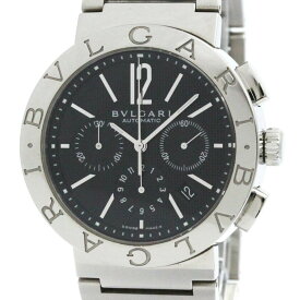 ブルガリ (BVLGARI) ブルガリブルガリ クロノグラフ ステンレススチール 自動巻き メンズ 時計 BB42SSSCH (外装仕上げ済み) 【中古】【中古】