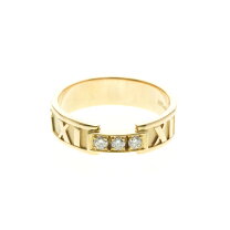 TIFFANY&Co.ティファニーリングアトラスロゴ Au750 ゴールド 楽天市場 