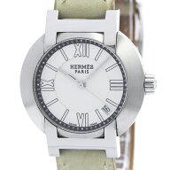 エルメス (HERMES) ノマード ステンレススチール レザー オートクォーツ レディース 時計 NO1.210 (外装…