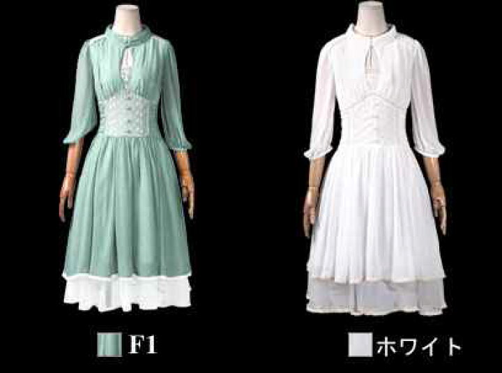 楽天市場 即納 ワンピース レディース 春夏 ワンピ ミモレ丈 シフォン フレアワンピース クラシック ボヘミアン 五分袖 ミディアム ハイウエスト Elaine Fashion