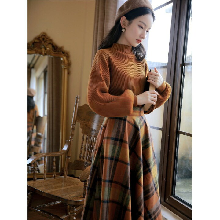 楽天市場】即納 春 レトロワンピース レディースセットアップ レトロ  