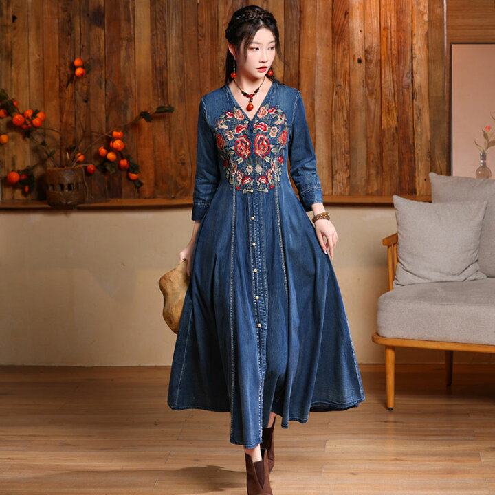 楽天市場】一部即納 春 ガウンワンピース 大きいサイズ レトロ  