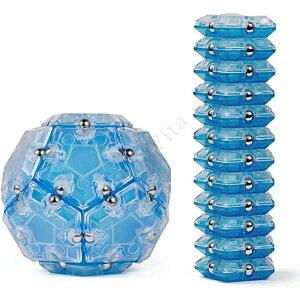 マグネットブロック 12ピース 磁気おもちゃ マグネットおもちゃ 磁石ブロック 立体パズル 積み木 ブロックおもちゃ DIY工具 脳開発 教育工具 ストレス解消