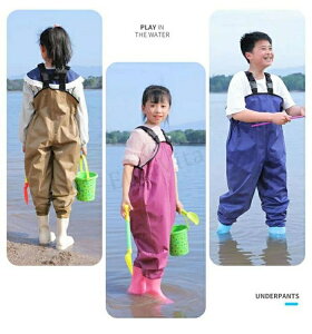 キッズ プレイウェア レインシューズ 砂場着 こども キッズ 赤ちゃん ギフト 誕生日 撥水 水遊び 子供用ウェーダー
