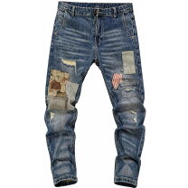 美品 TTU リメイク ダメージ ジーンズ デニム パッチワーク Mサイズ 