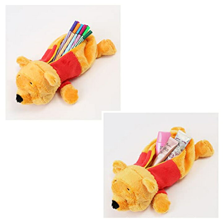 楽天市場 筆箱 くたっとペンケース ディズニー くまのプーさん カミオジャパン 子ども 女の子 ペンケース ペンポーチ ぬいぐるみ グッズ 小学校 中学校 かわいい キャラクター プレゼント 筆入れ キッズ 小物入れ メイクポーチ 化粧 エルシー