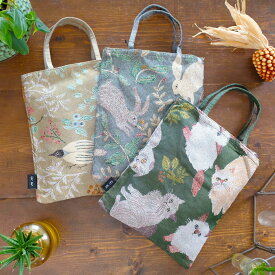 ＼P2倍＋クーポン／松尾ミユキ ミニトートバッグ（ねこ/うさぎ/とり）｜ミニバッグ 買い物 トートバッグ コンパクト 動物 普段使い グッズ 猫 鳥 ウサギ 便利 動物 コンパクト 小さめ 散歩 買い物