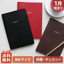 【3/26まで ポイント10倍!】手帳 2024 マトカ 2024年1月始まり ダイアリー スケジュール帳｜B6サイズ マンスリー・スタンダード（月間ブロック）『ラケルタ｜LACERTA』トカゲ